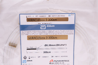 Abbott 14937-01 ASAHI PTCA Guide Wire MIRACLEbros 3 0.014inch x 300cm (x)